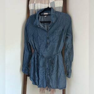 Chambray Maternity Top
